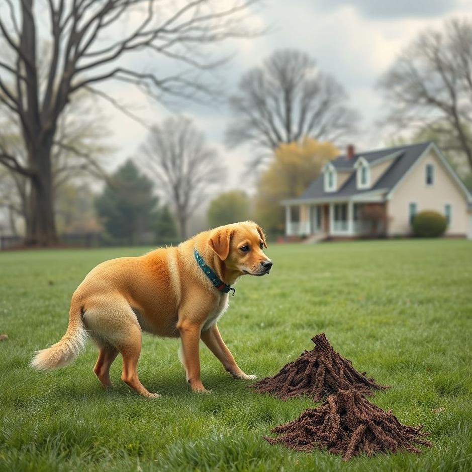 Dream : Cleaning dog poop in a dream