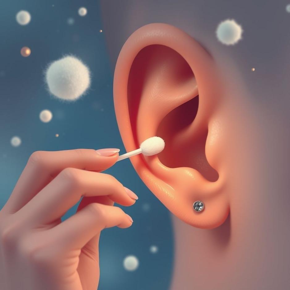 Dream : Cleaning ears with cotton buds in a dream