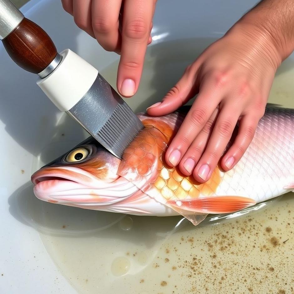 Dream : Cleaning fish scales