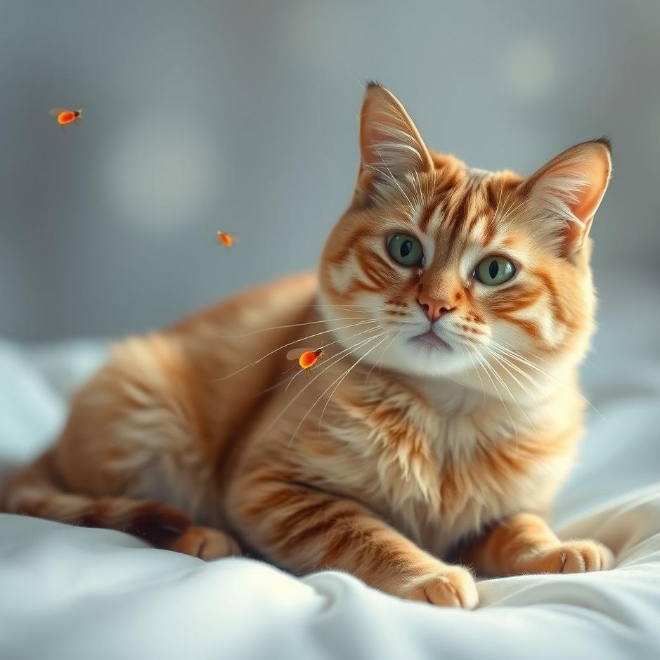 Dream : Cleaning fleas from a cat in a dream