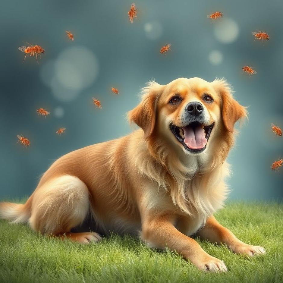 Dream : Cleaning fleas from a dog in a dream