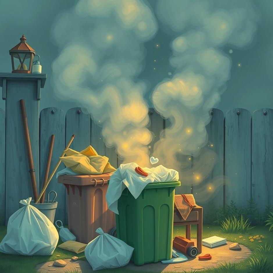 Dream : Cleaning garbage at home in a dream