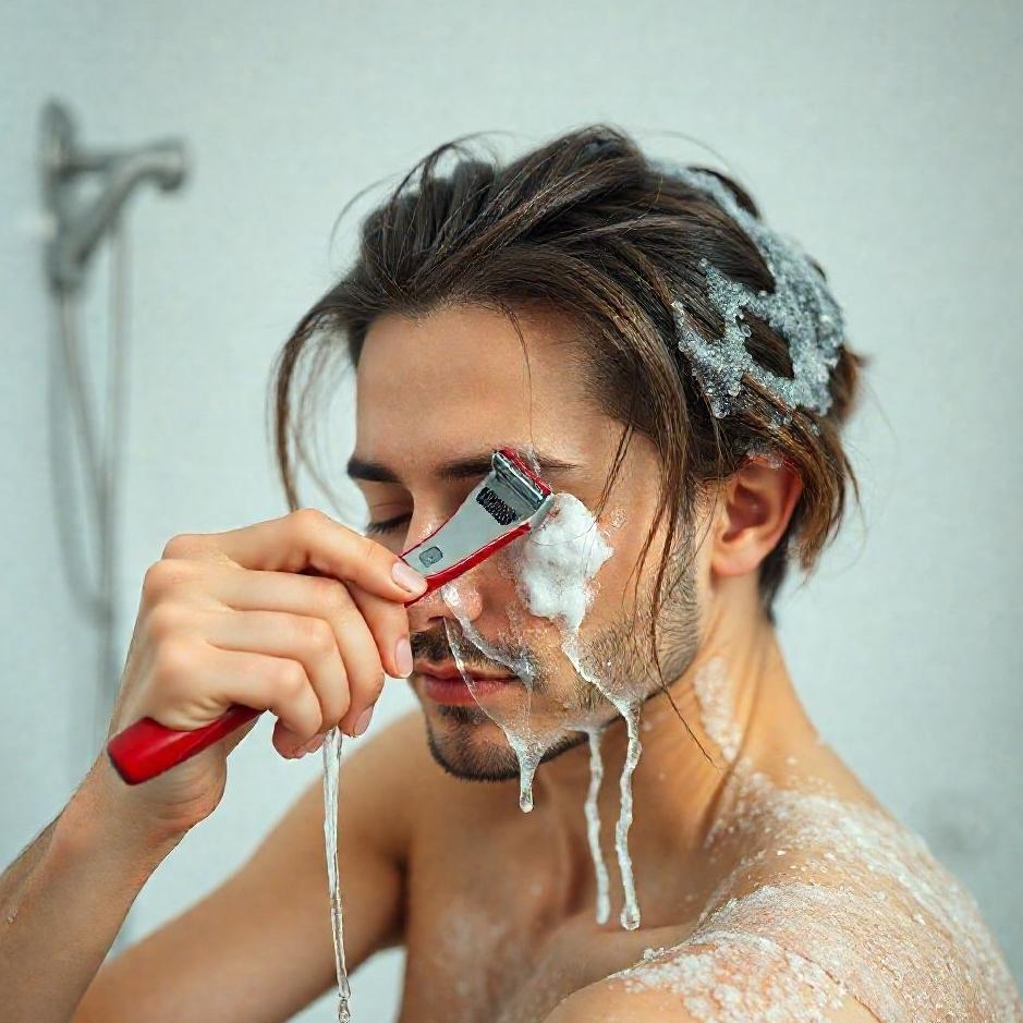 Dream : Cleaning hair with a razor in a dream