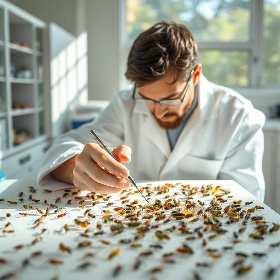 Dream : Cleaning insect corpses 