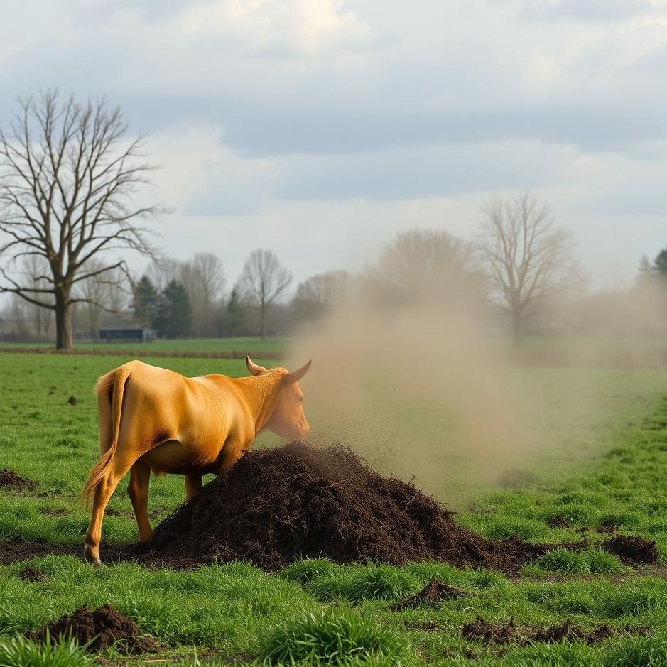 Dream : Cleaning manure in a dream