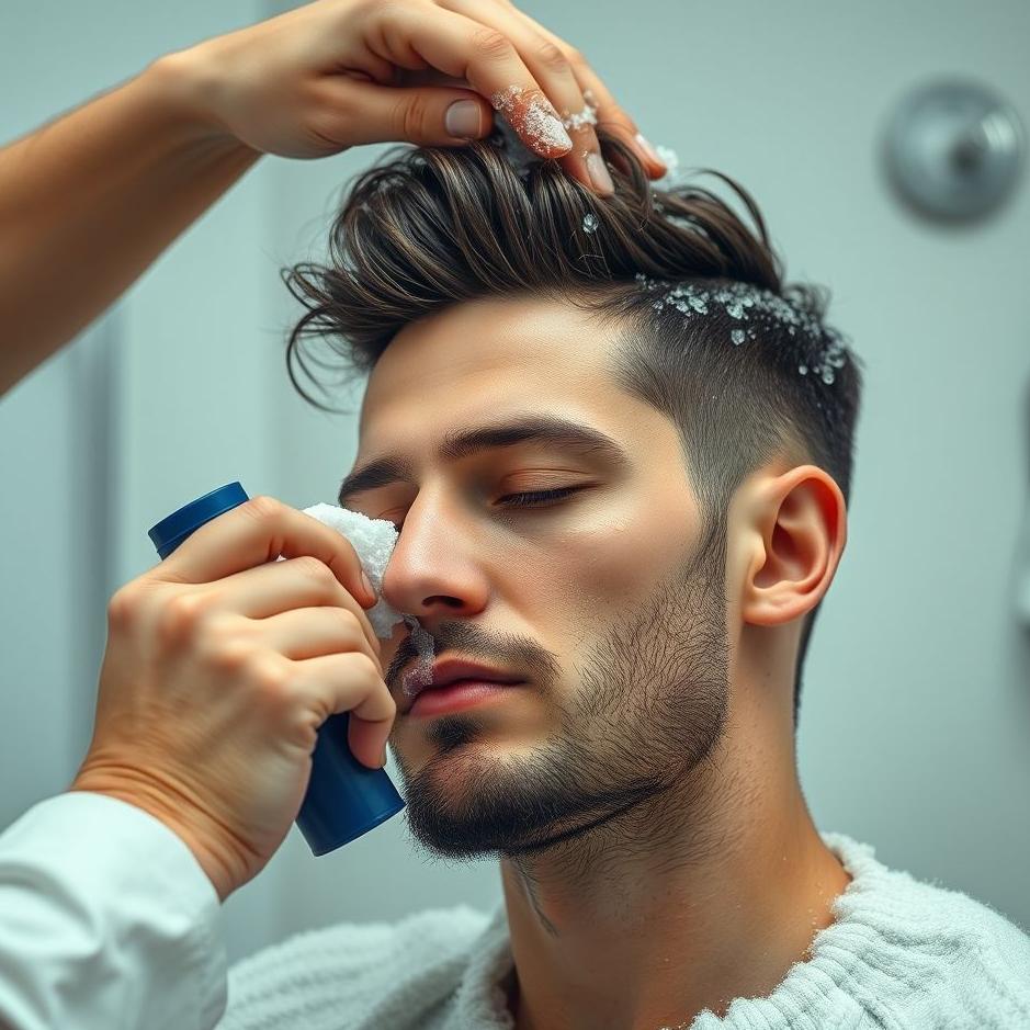 Dream : Cleaning men's hair in a dream