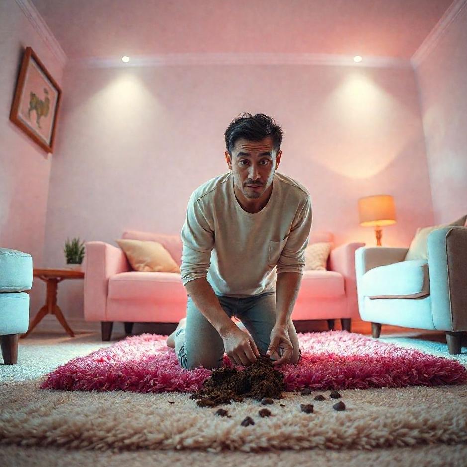 Dream : Cleaning poop at home in a dream