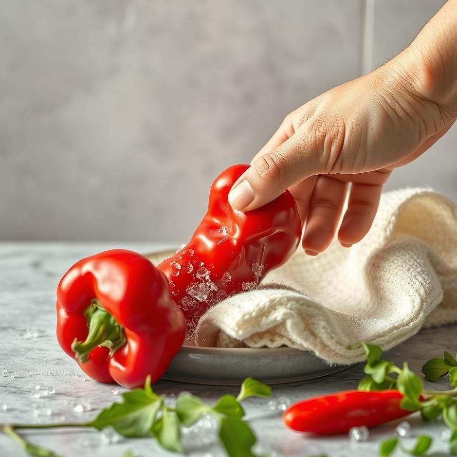 Dream : Cleaning red pepper in a dream