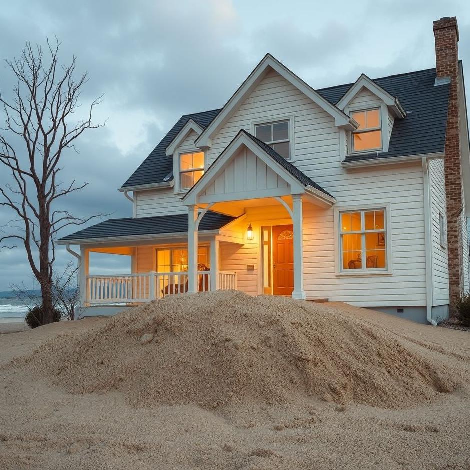 Dream : Cleaning sand from the house in a dream