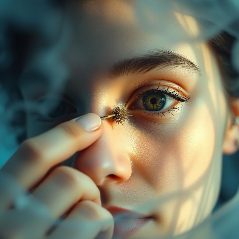 Dream : Cleaning the burr in your eye in a dream