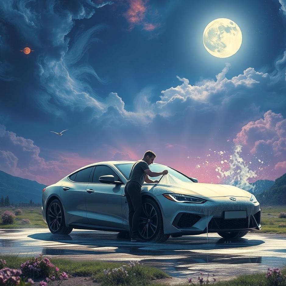 Dream : Cleaning the car in the dream