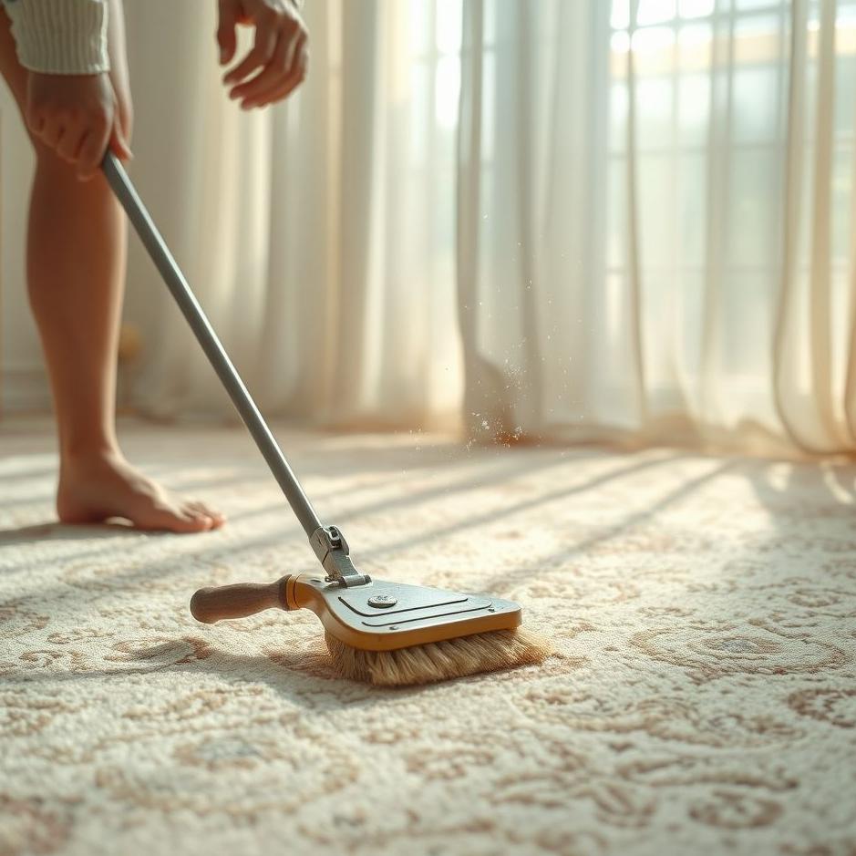 Dream : Cleaning the carpet in your dream