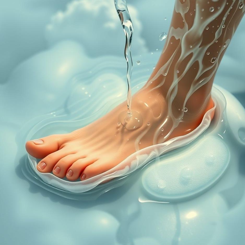 Dream : Cleaning the foot in the dream
