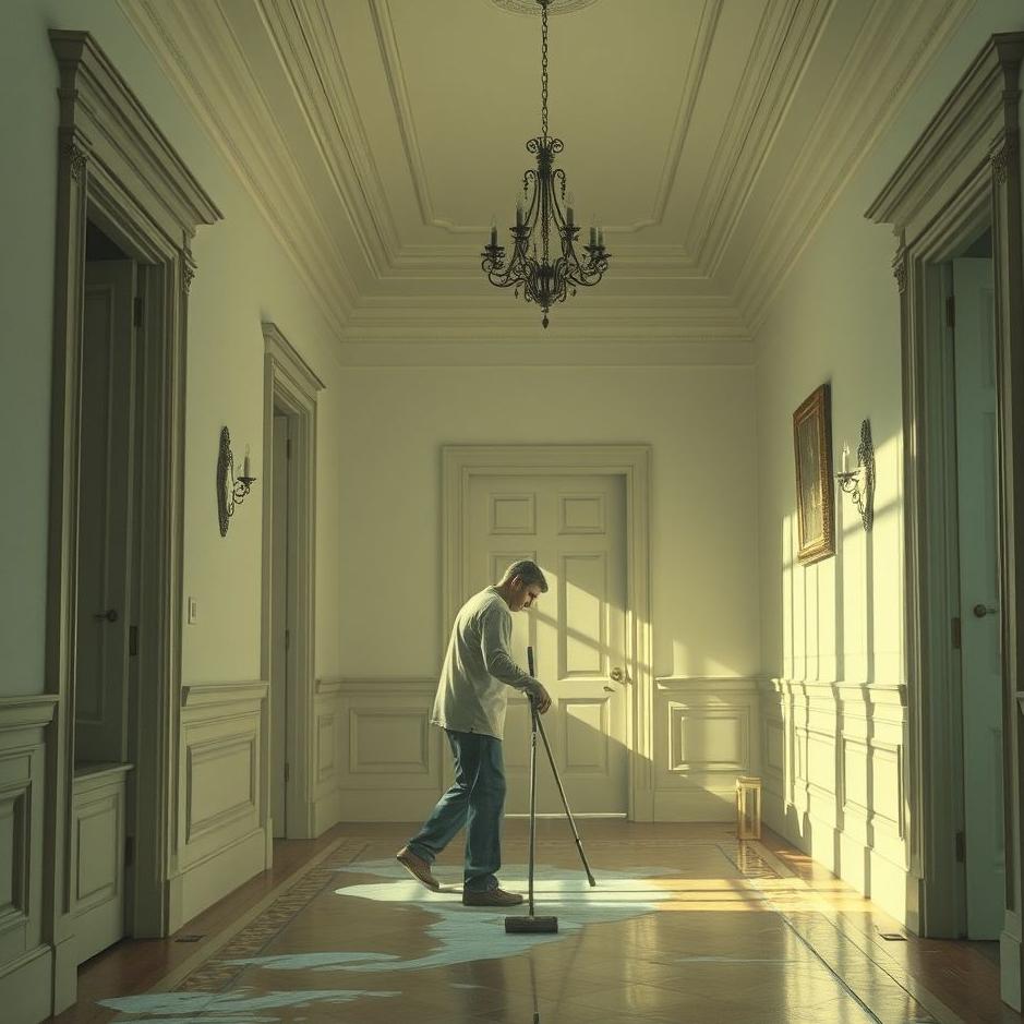 Dream : Cleaning the hall in a dream