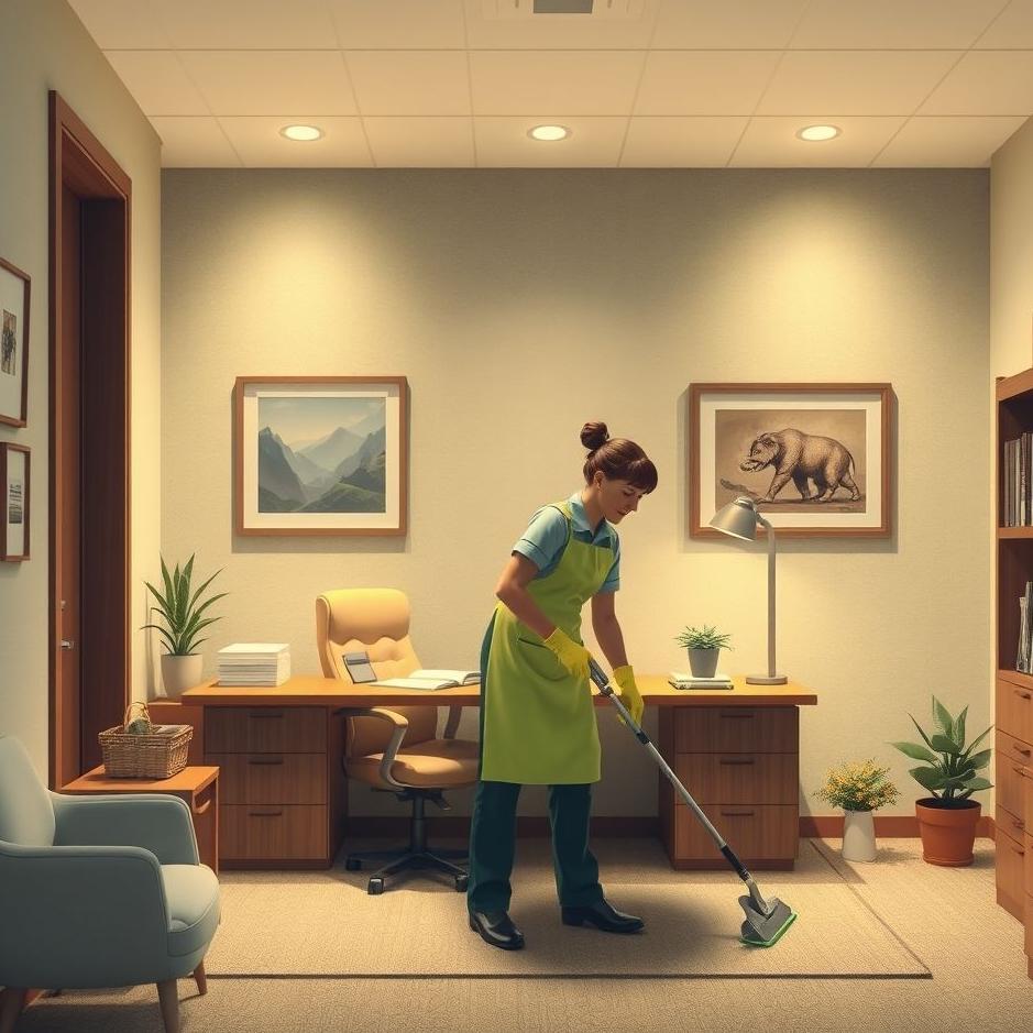 Dream : Cleaning the manager's office in a dream