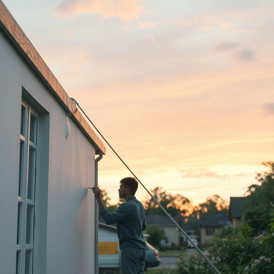 Dream : Cleaning the outside with a rope in a dream