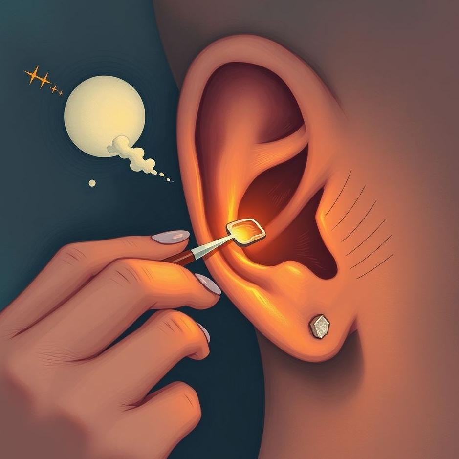 Dream : Cleaning the scab of your ear in a dream