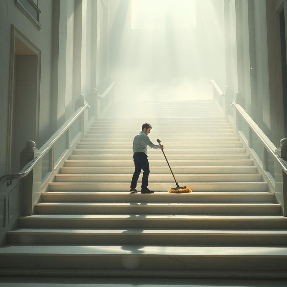 Dream : Cleaning the stairs in your dream