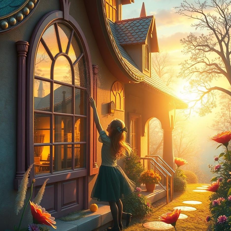 Dream : Cleaning the windows of your house in a dream