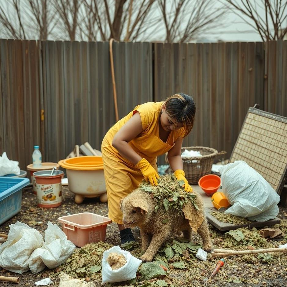 Dream Dictionary : Cleaning up a human mess 