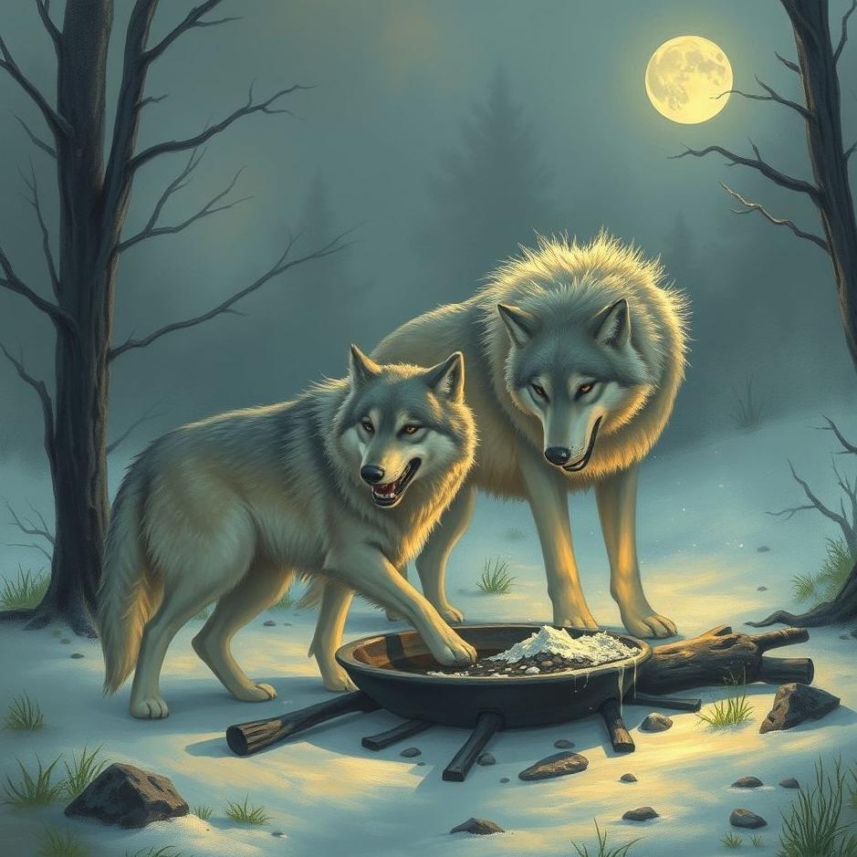Dream : Cleaning wolves in a dream