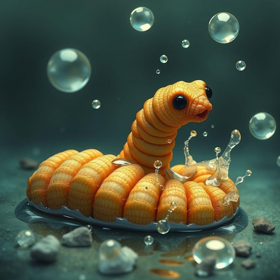 Dream : Cleaning worms in a dream