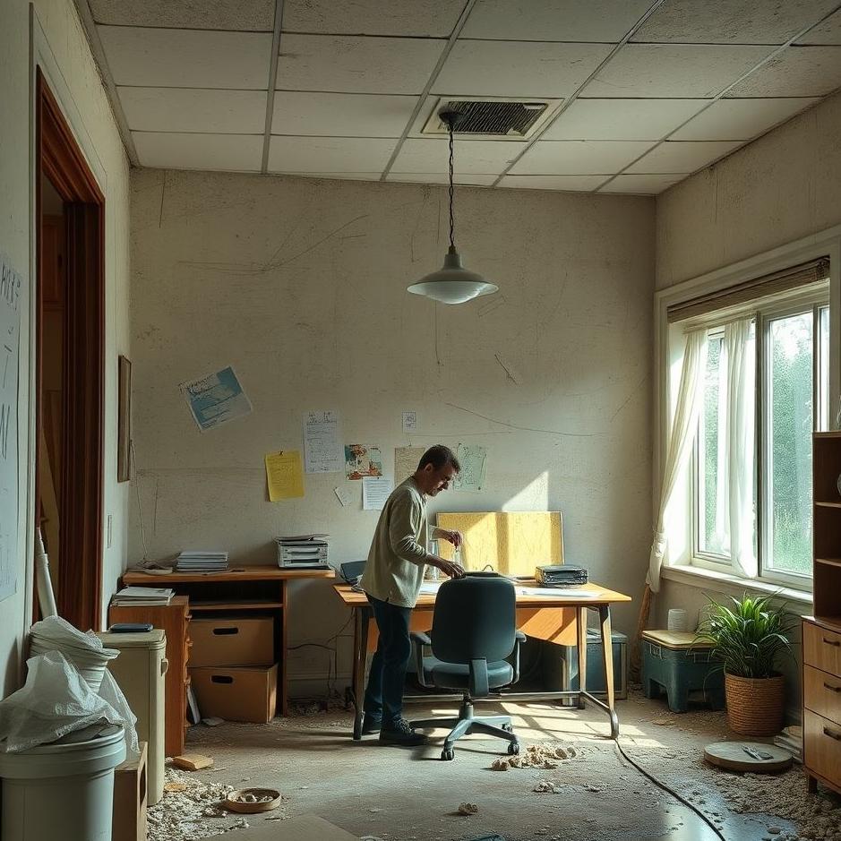 Dream : Cleaning your old workplace in a dream