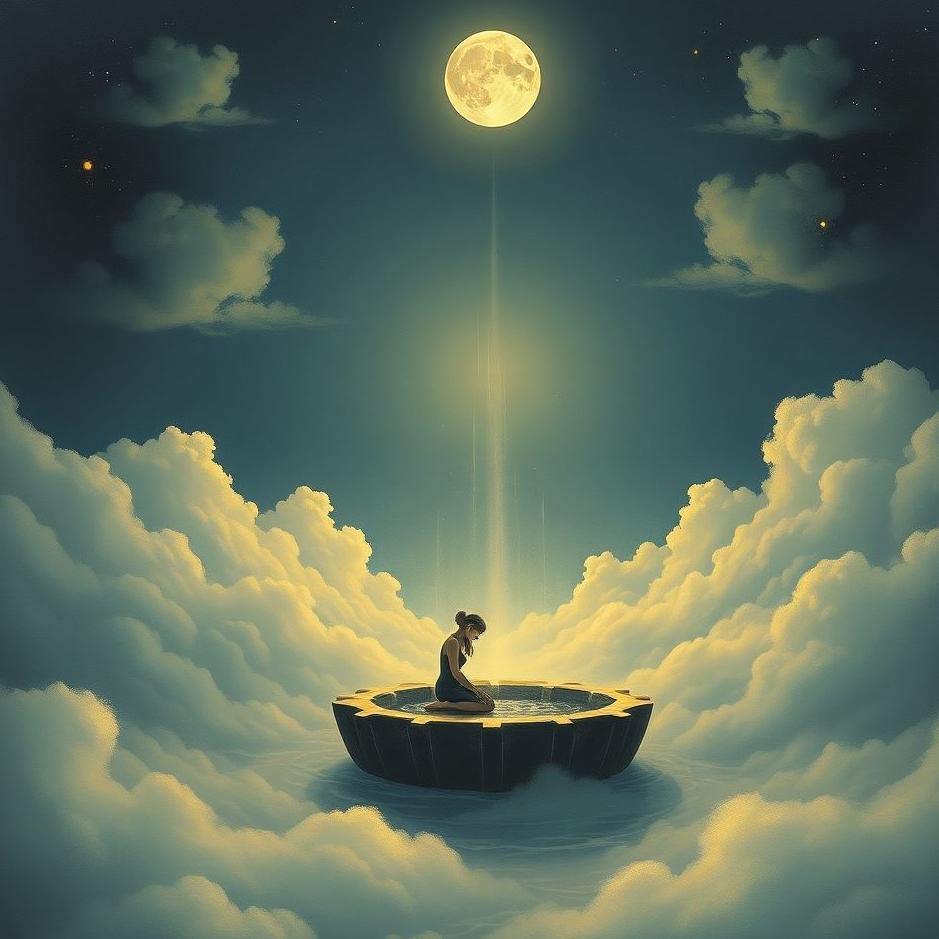 Dream : Cleansing the moon in the dream