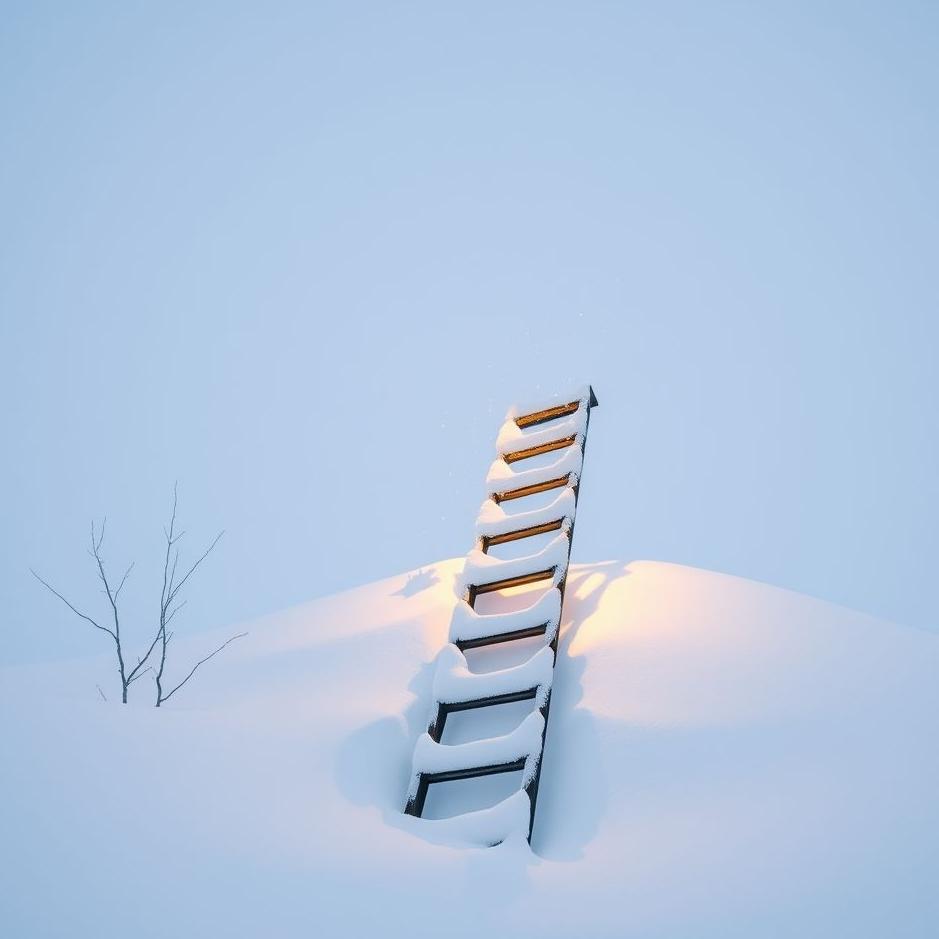 Dream : Clearing snow from a ladder in a dream