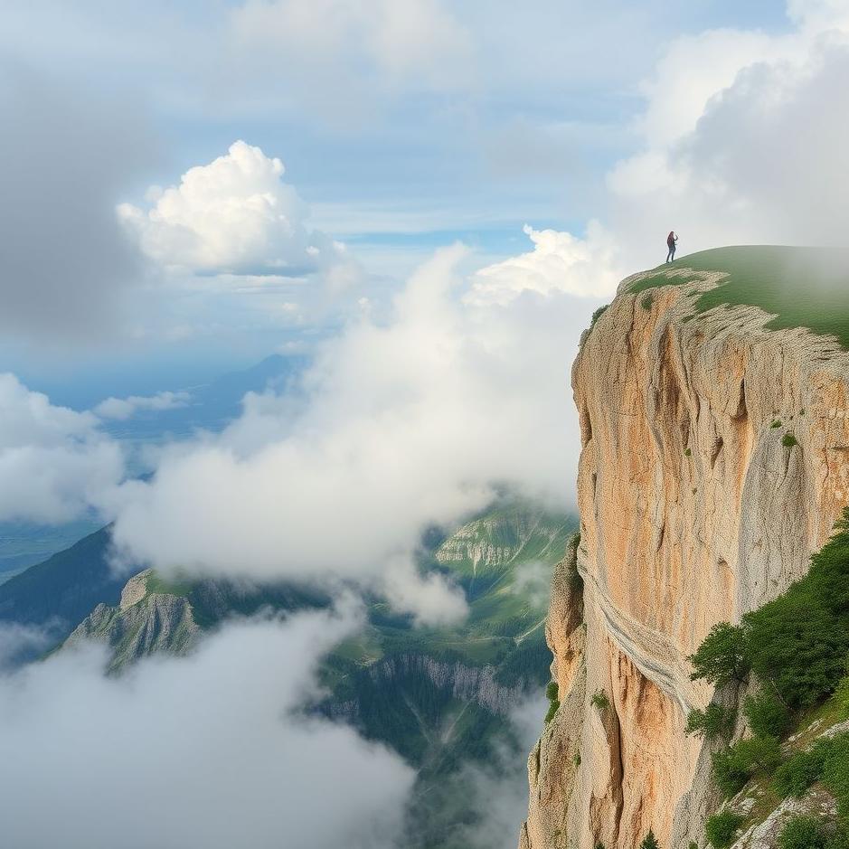 Dream : Climbing a cliff in a dream