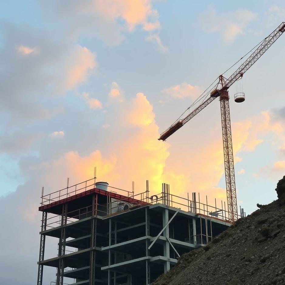 Dream : Climbing a construction site in a dream