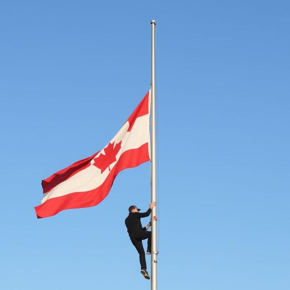 Dream : Climbing a flagpole 