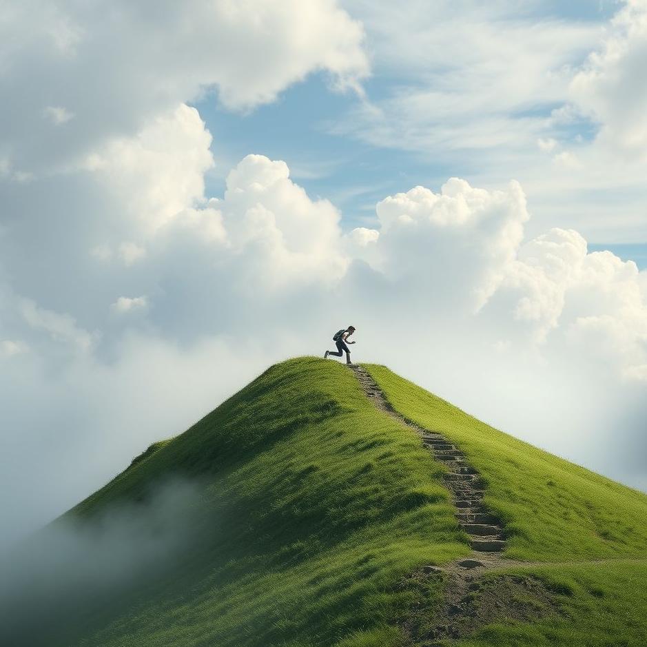 Dream : Climbing a hill quickly in a dream