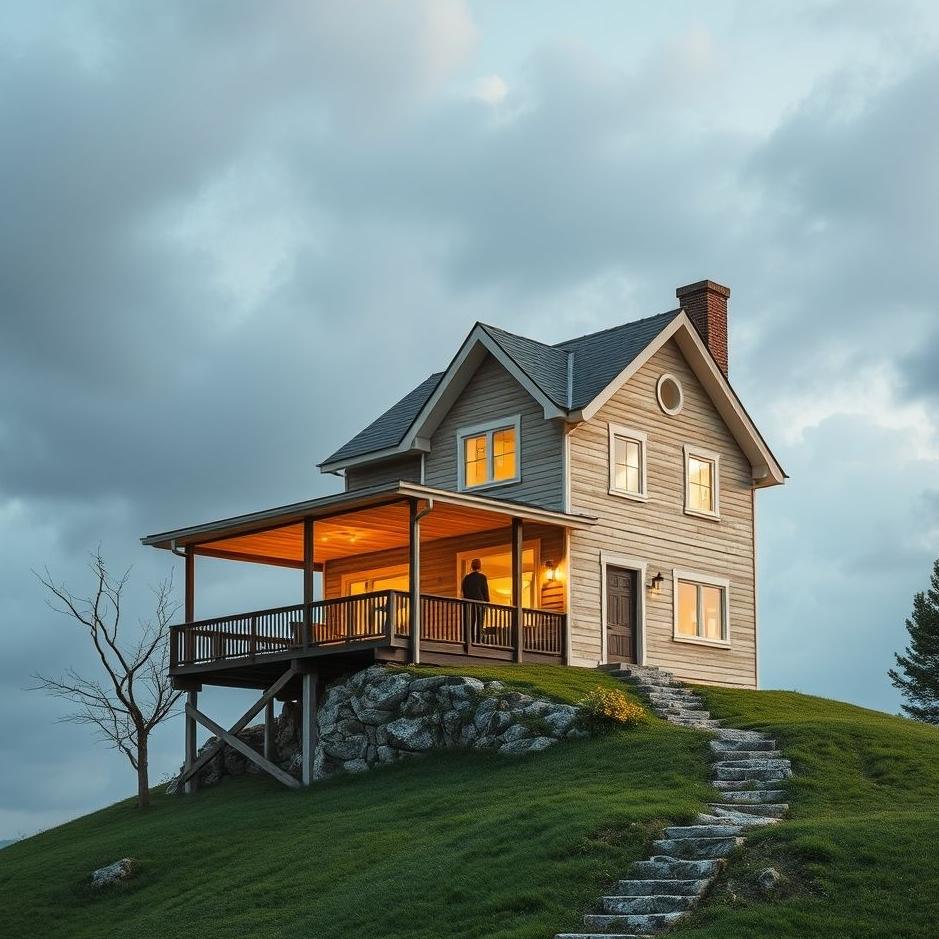 Dream : Climbing a house in a dream