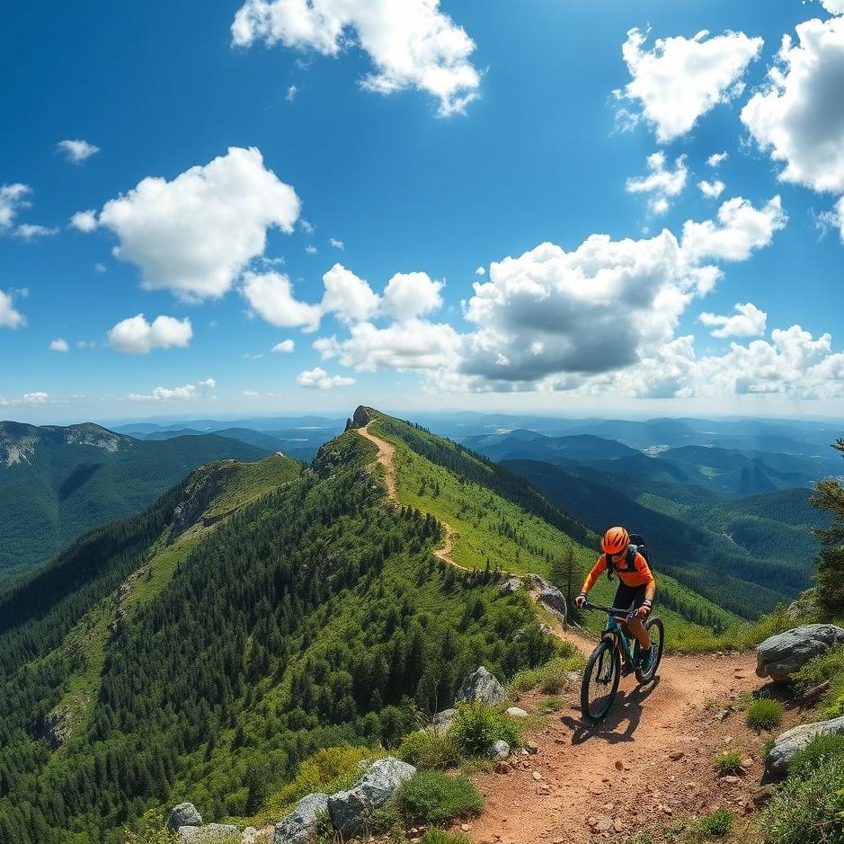 Dream : Climbing a mountain by bicycle 