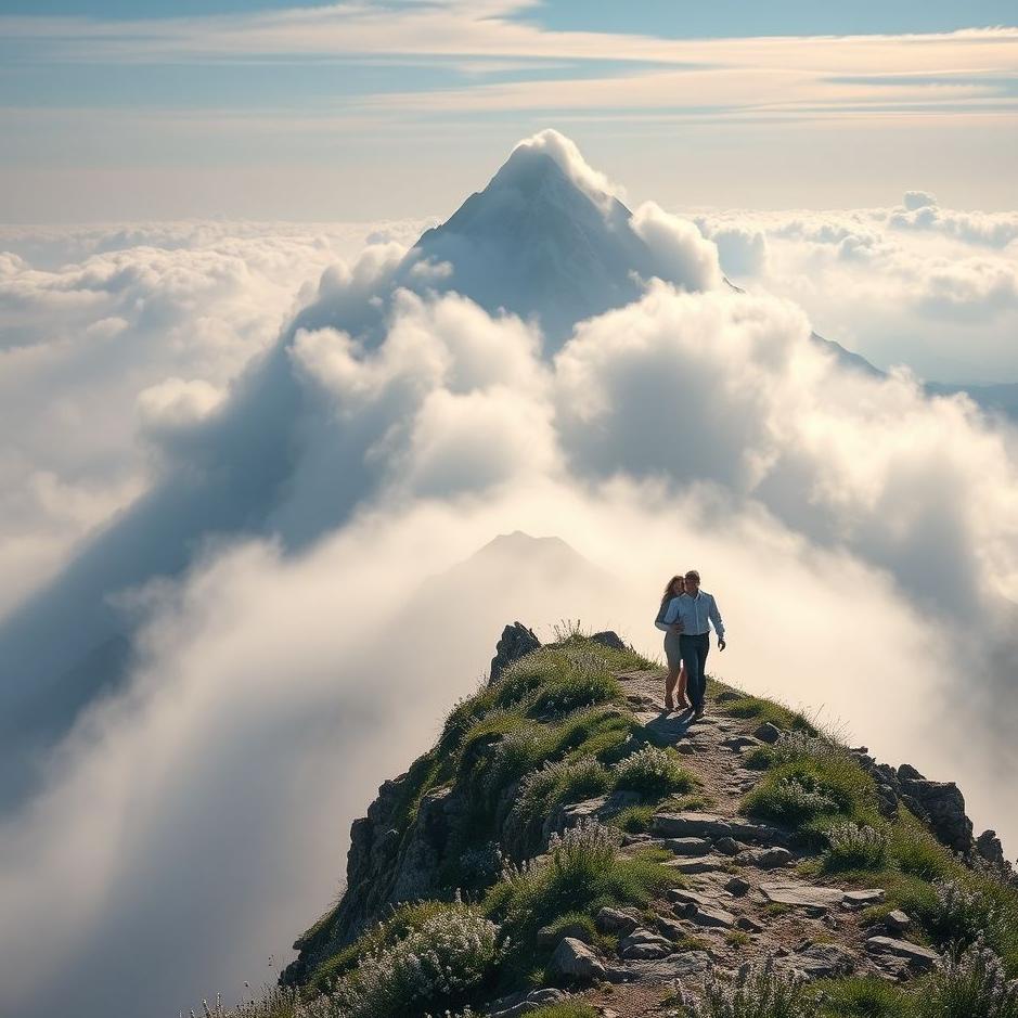 Dream : Climbing a mountain with your spouse in a dream