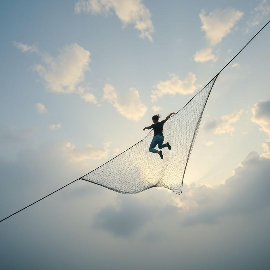 Dream : Climbing a net in a dream