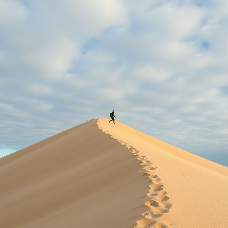 Dream : Climbing a sand hill in a dream