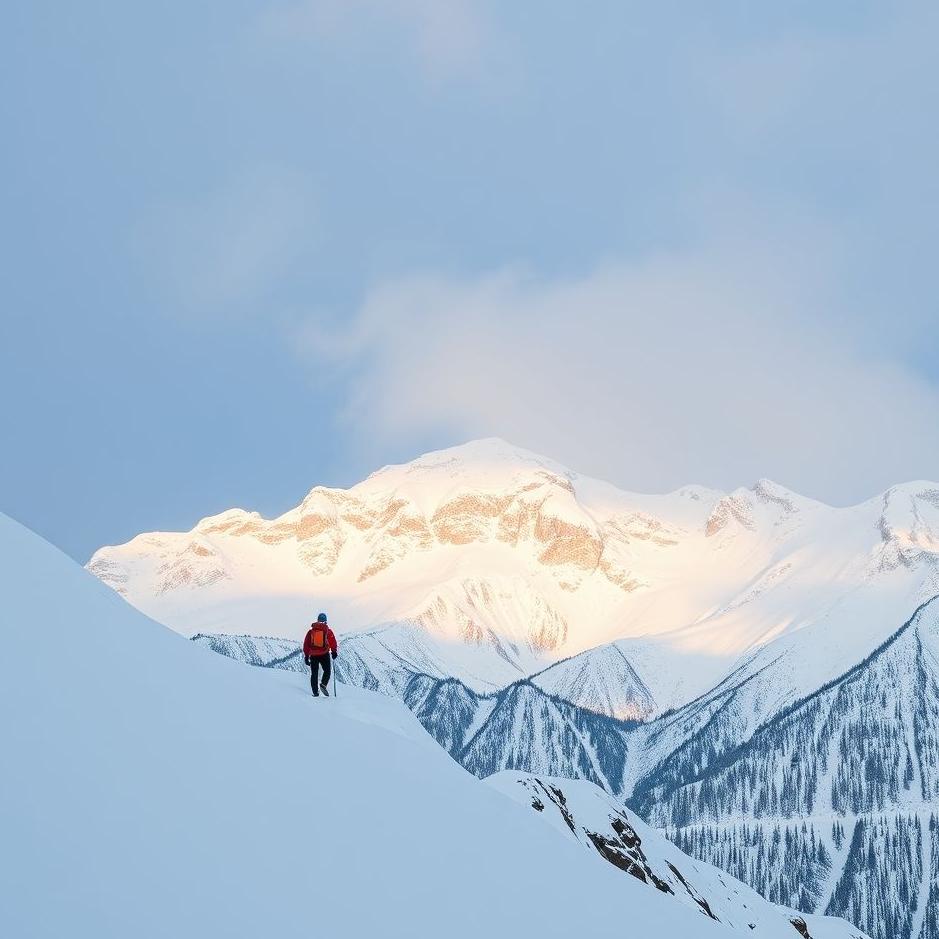 Dream : Climbing a snowy mountain in a dream