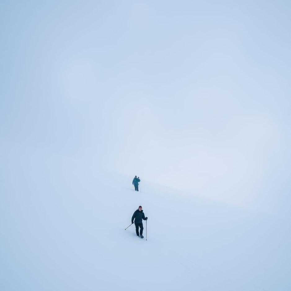 Dream : Climbing a snowy slope in a dream