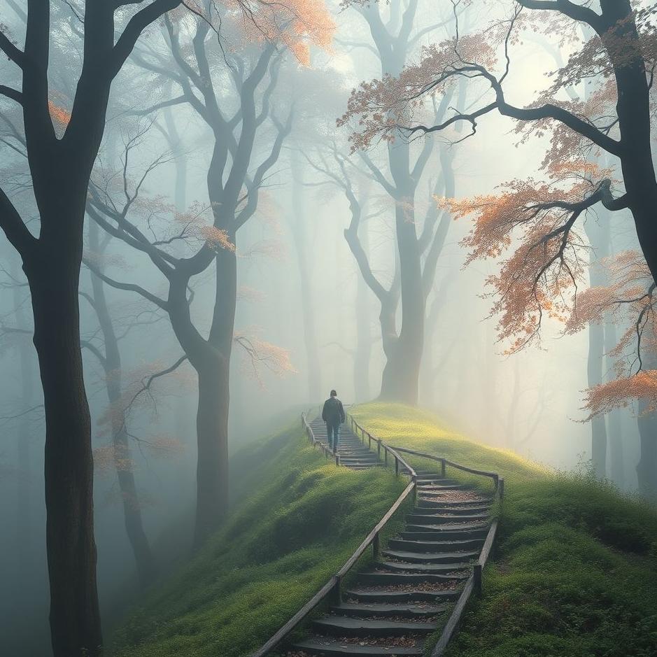 Dream : Climbing a trail in a dream