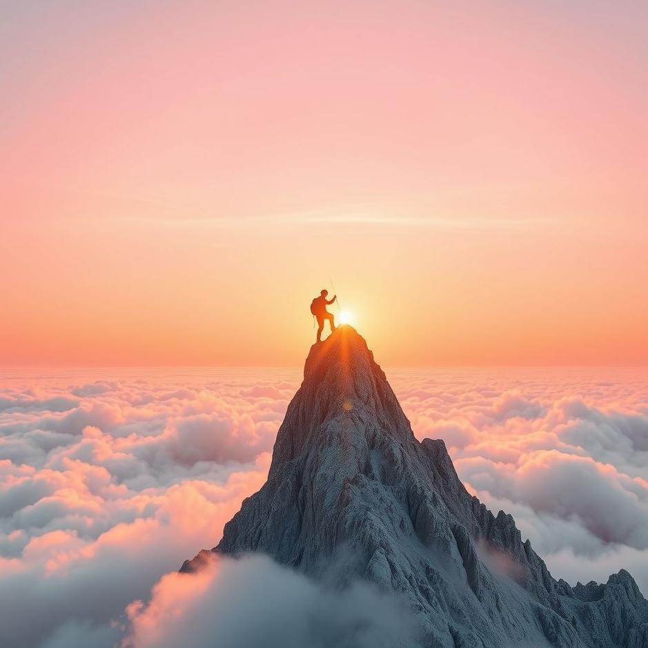 Dream : Climbing above the clouds 