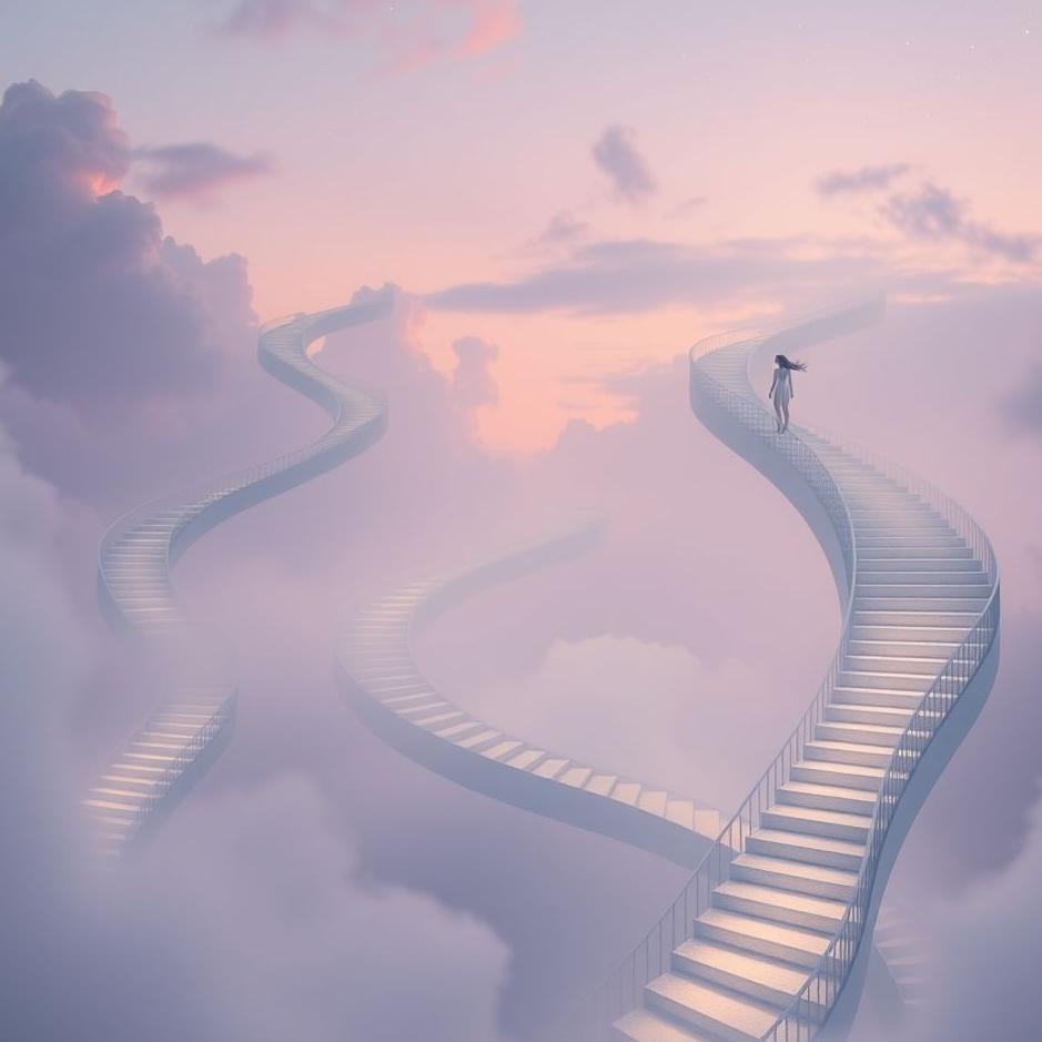 Dream : Climbing and descending stairs in a dream