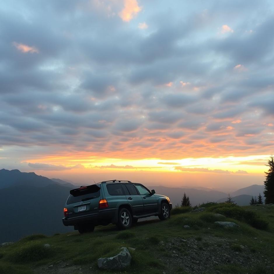 Dream : Climbing by car in the dream