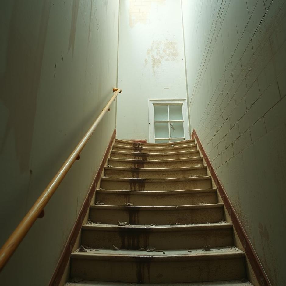 Dream : Climbing dirty stairs in a dream