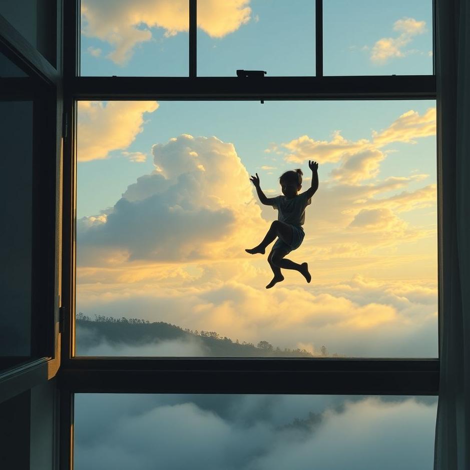 Dream : Climbing down from the window in a dream