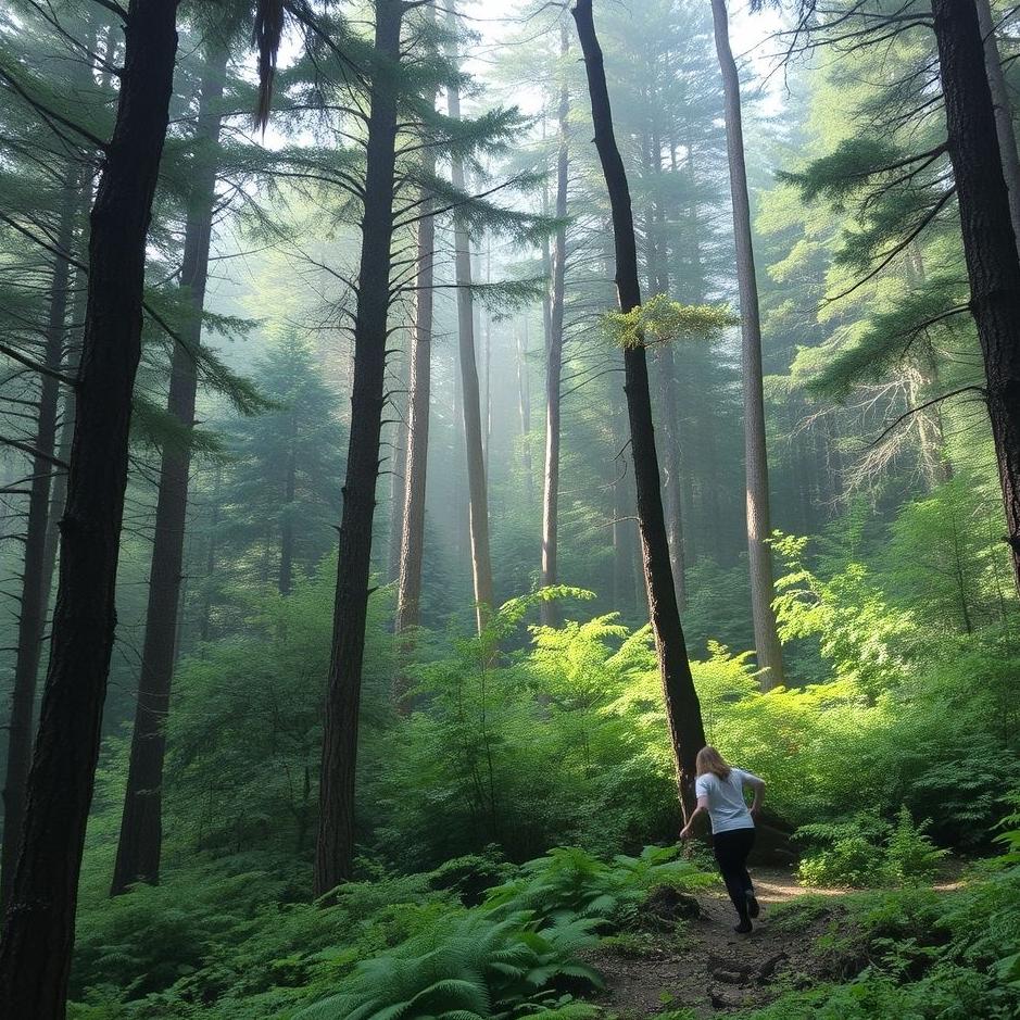 Dream : Climbing in the forest in a dream