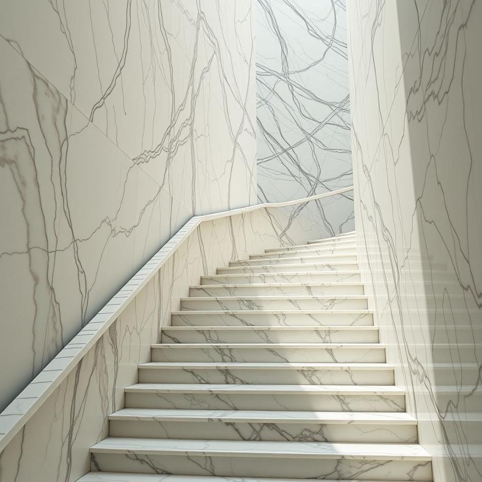 Dream : Climbing marble stairs in a dream