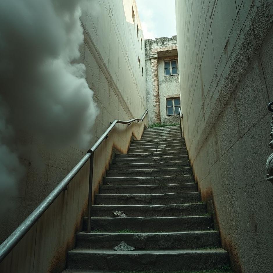 Dream : Climbing old stairs in a dream