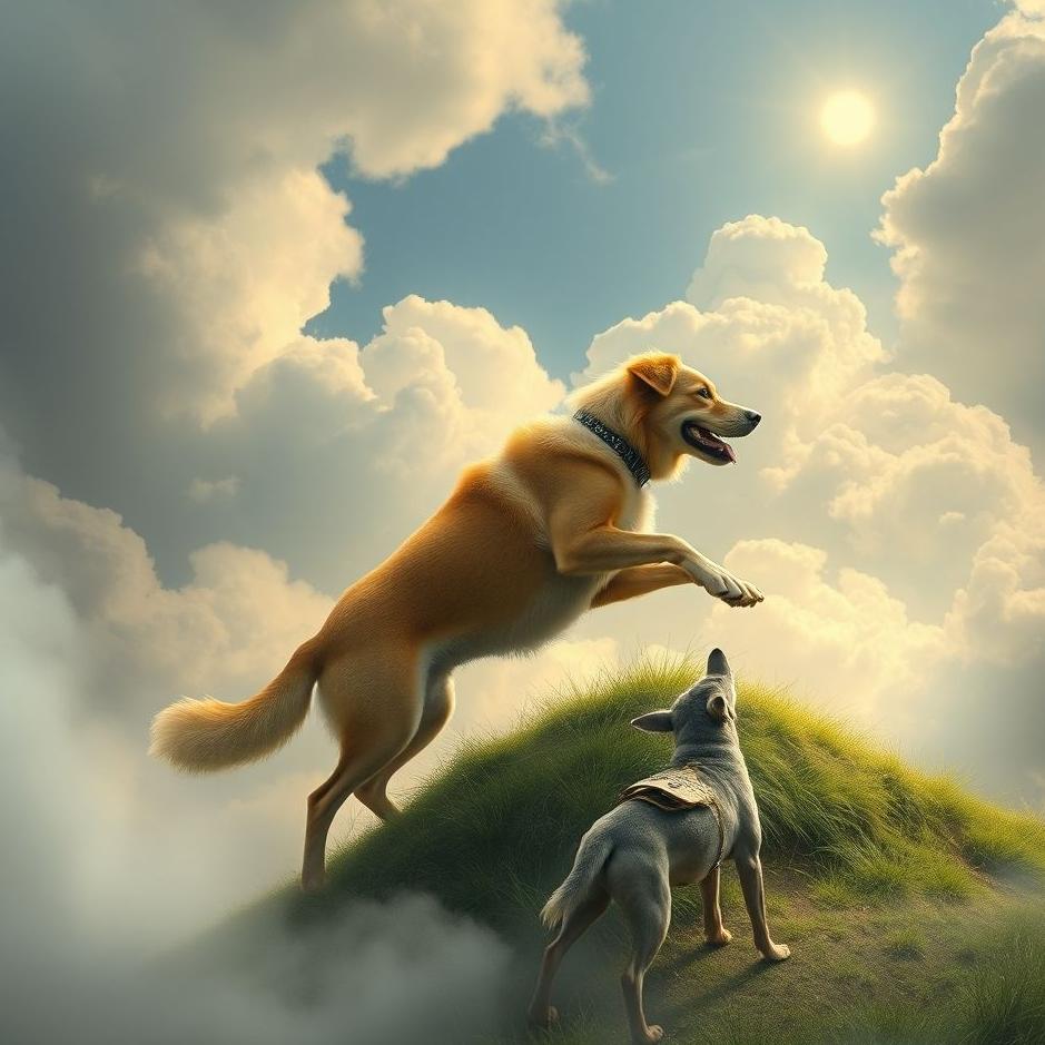 Dream : Climbing on a dog in a dream